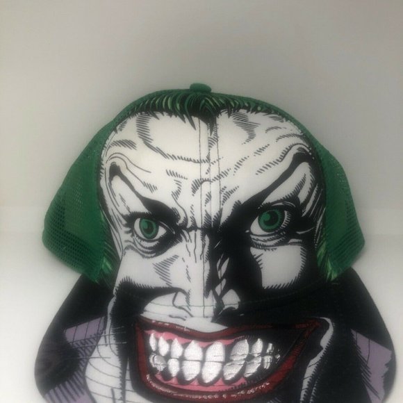DC Comics Batman Joker Men's Snapback Hat Cap - Picture 10 of 12